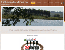 Tablet Screenshot of estanciadominuano.com.br